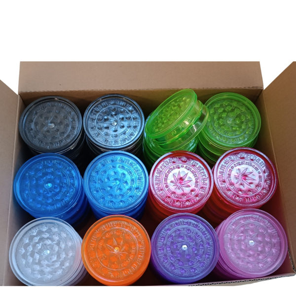 Plastikmühle Amsterdam Plastikgrinder Acryl ø 60mm  2teilig Grinder